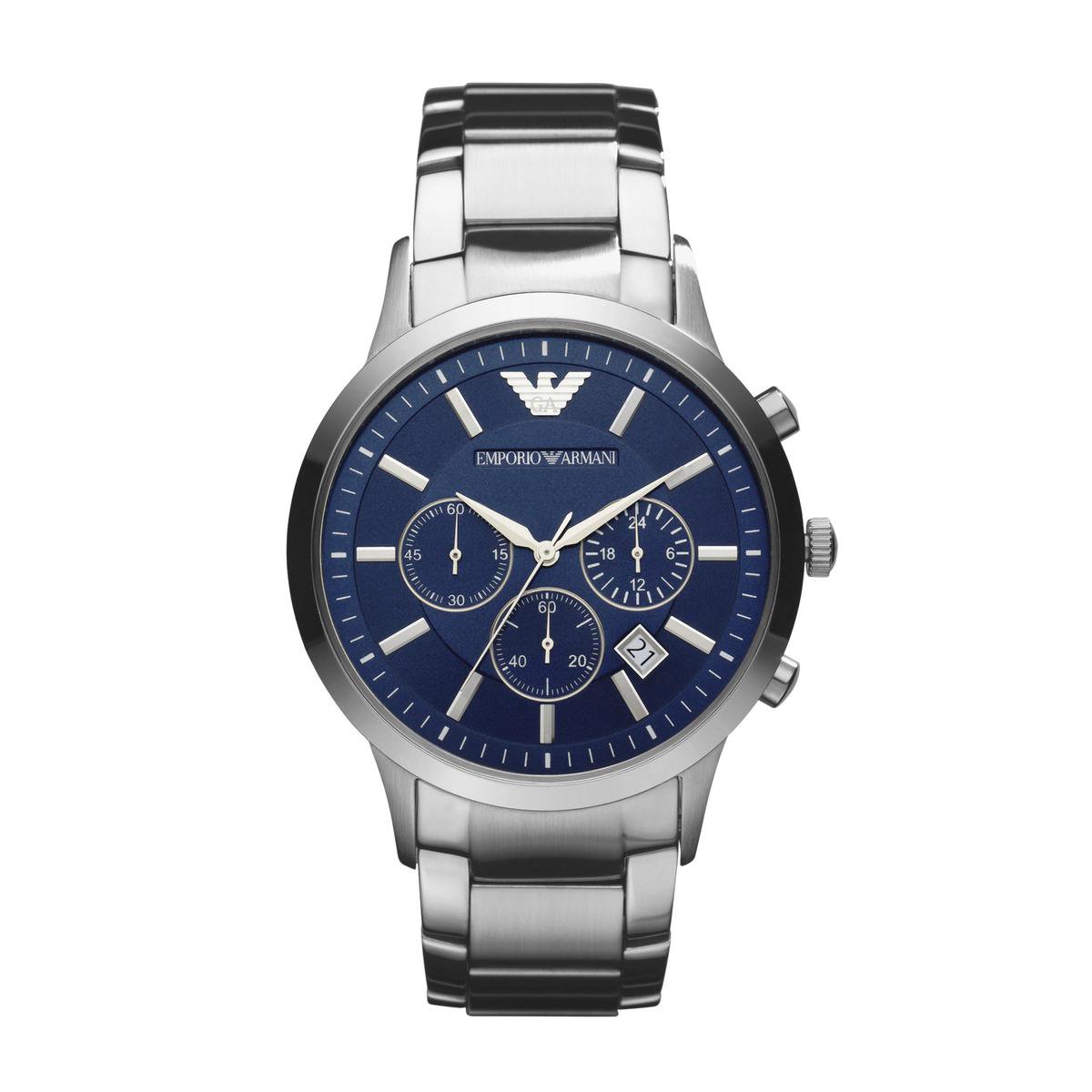 Emporio Armani AR2448 Herenhorloge 43 mm - Zilverkleurig