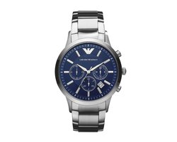 Emporio Armani AR2448 Herenhorloge  43 mm - Zilverkleurig