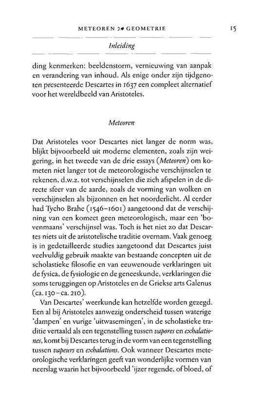 Pagina 15 met de titel 'Inleiding' en een paragraaf over Aristoteles en Descartes.