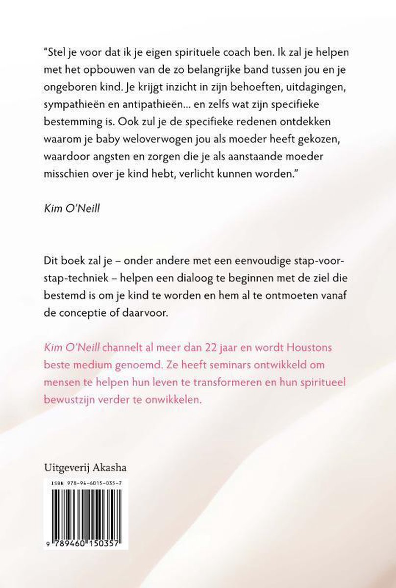 Achterkant van een boek met tekst en ISBN.