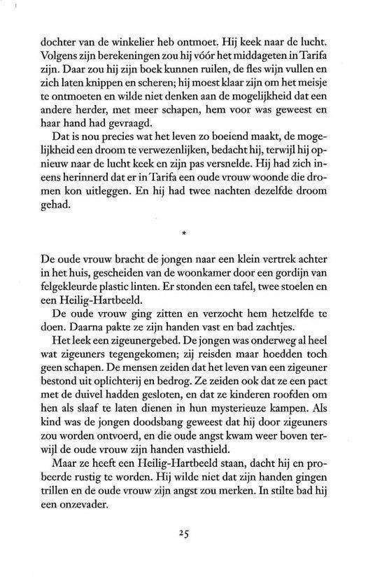 Pagina uit een boek met tekst in het Nederlands. Een afbeelding van een pagina uit een boek met tekst.