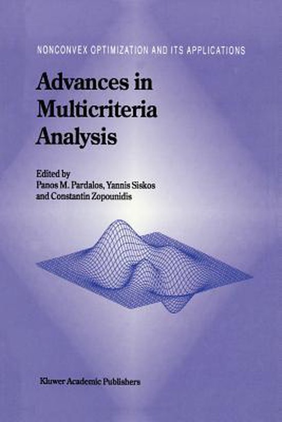 Advances in Multicriteria Analysis - cover