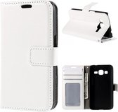 Cyclone Cover wallet case hoesje Samsung Galaxy J1 2016 wit