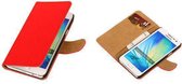 Rood Samsung Galaxy A3 Hoesjes Book/Wallet Case/Cover