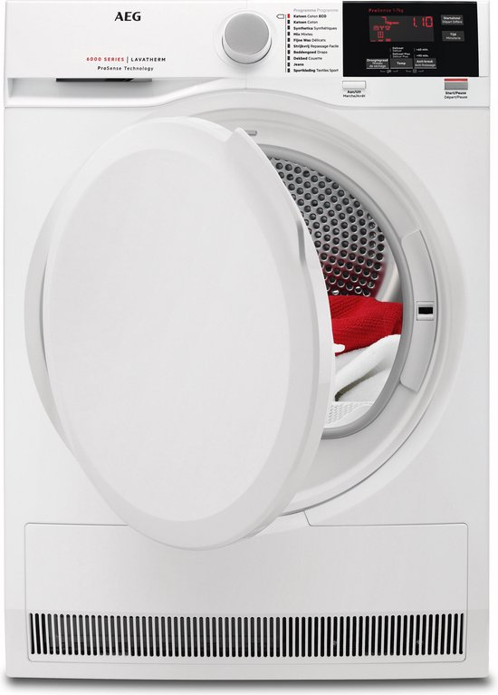 AEG T6DBG72P 6000 serie ProSense® - Wasdroger Condensdroger Droogkast - 7kg - NL/FR