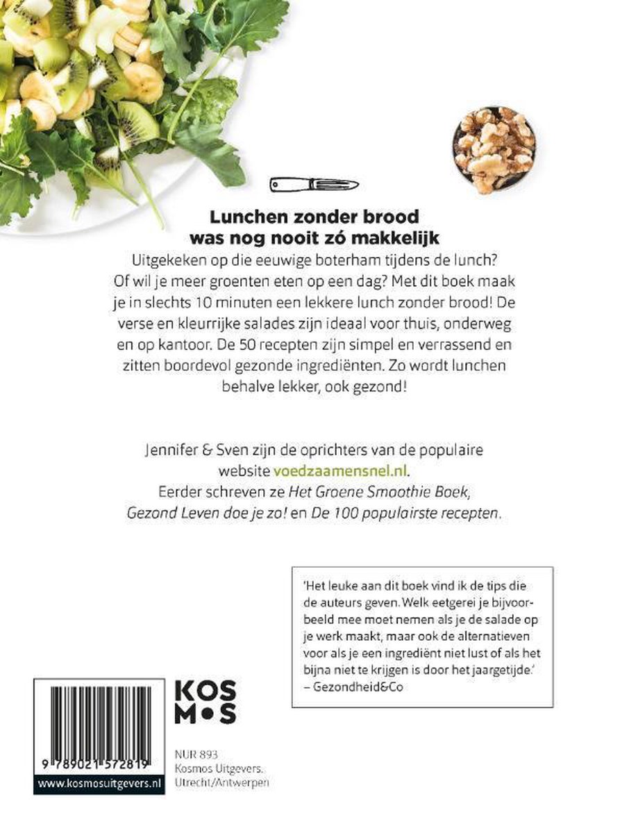Voedzaam & snel - 50x lunchen zonder brood - back cover