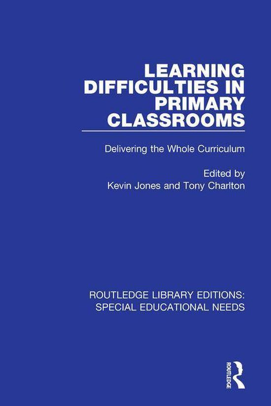 Routledge Library Editions: Special Educational Needs - Lear ... - cover