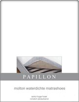 Papillon hoeslaken - molton - waterdicht - 90 cm x 200 cm
