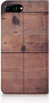 iPhone 7 Plus | 8 Plus Standcase Hoesje Old Wood