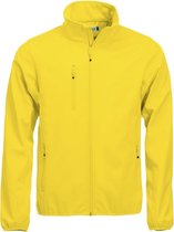 Clique Basic Softshell Jas Heren Lemon maat XS