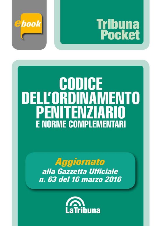 Codice dell'ordinamento penitenziario e norme complementari - cover