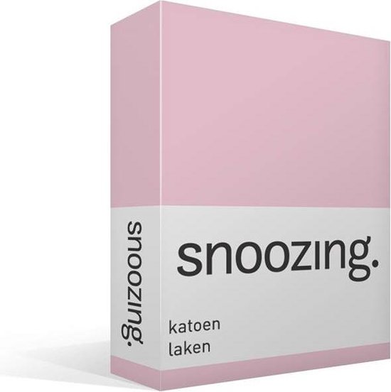 Snoozing - Laken - Katoen - Tweepersoons - 200x260 cm - Roze