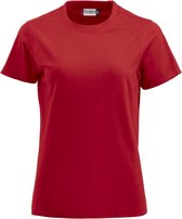 Clique Premium-T Ladies Rood maat XS