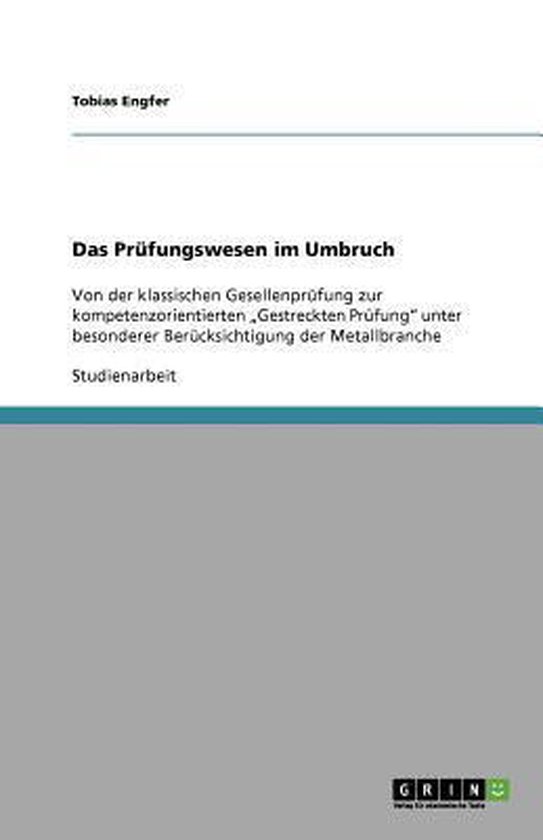 Das Prüfungswesen im Umbruch - cover