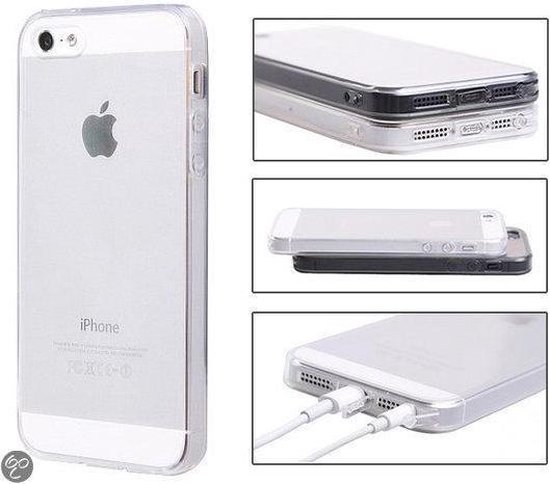 Zonder Luidruchtig komen iPhone 5 / 5S case cover transparant hoesje | bol.com