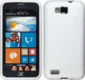 Samsung Ativ S Silicone Case hoesje s-style Wit