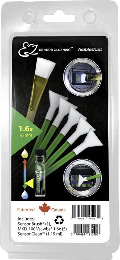 VisibleDust EZ Plus  - 1.15 ml Sensor Clean + 5 Swabs 1.6x G