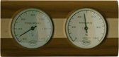 Saunia - Thermometer met hygrometer- Thermisch behandeld berkenhout