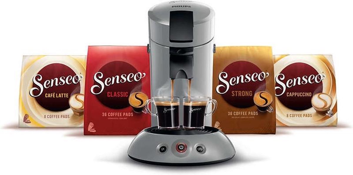 Kritiek moed ontslaan Philips Senseo HD7804/70 - Koffiepadapparaat - Grijs | bol.com