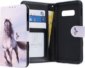 Samsung Galaxy S10e Bookcase hoesje - CaseBoutique - Boeddha Grijs - Kunstleer