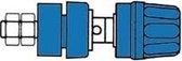 GEISOLEERDE 4mm INBOUWBUS MET KOP EN RING / BLAUW (PKI10A) (HM2421A)