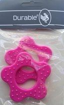 Durable Bijtring Bloem met Noppen 786 Dark Pink
