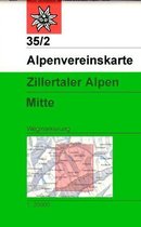 DAV Alpenvereinskarte 35/2 Zillertaler Alpen Mitte 1 : 25 000