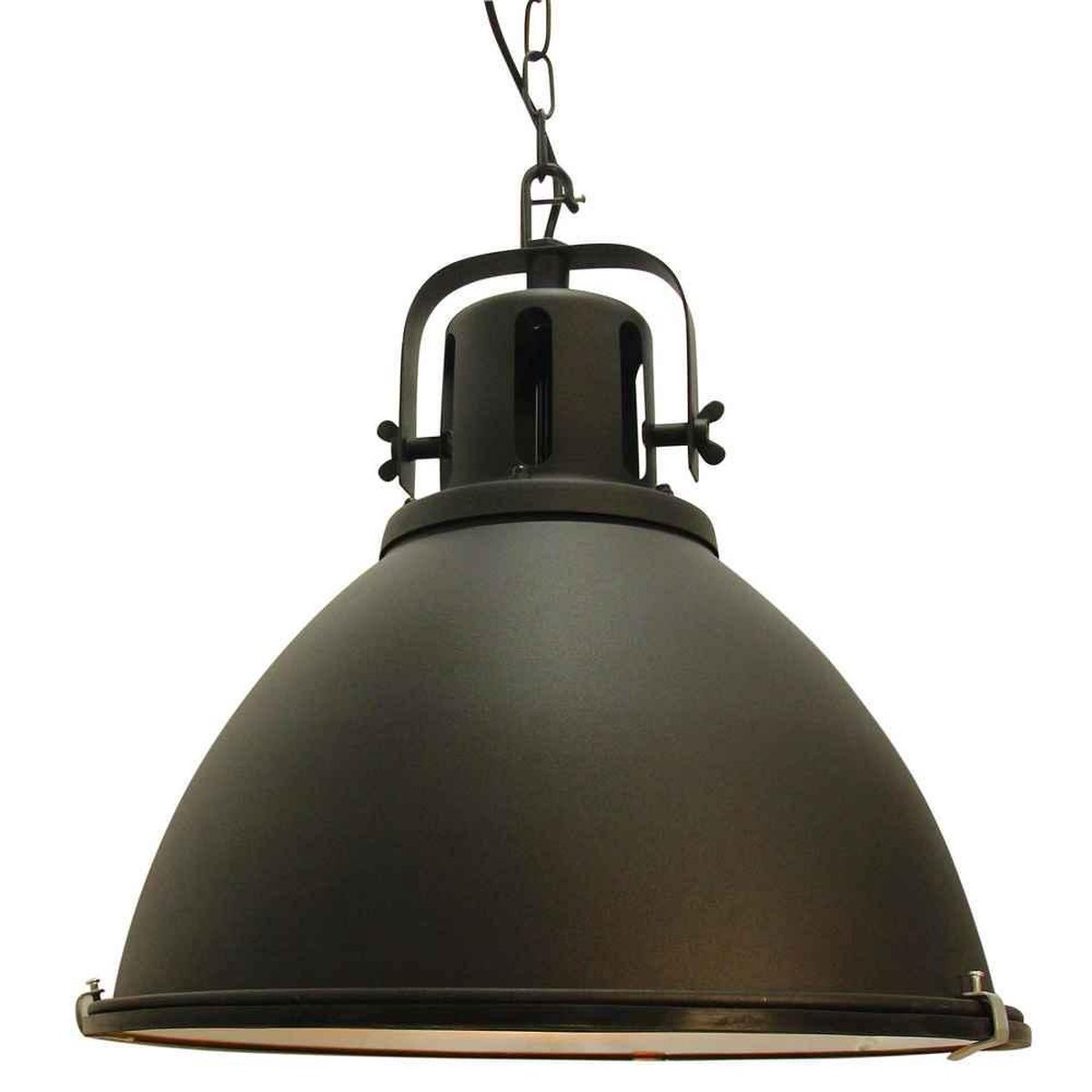 Rabatt Brilliant Industriële hanglamp | bol “Jesper” XL matzwart