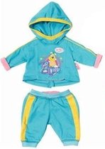 Zapf Creation Baby Born Joggingpak Met Capuchon Blauw 3-delig