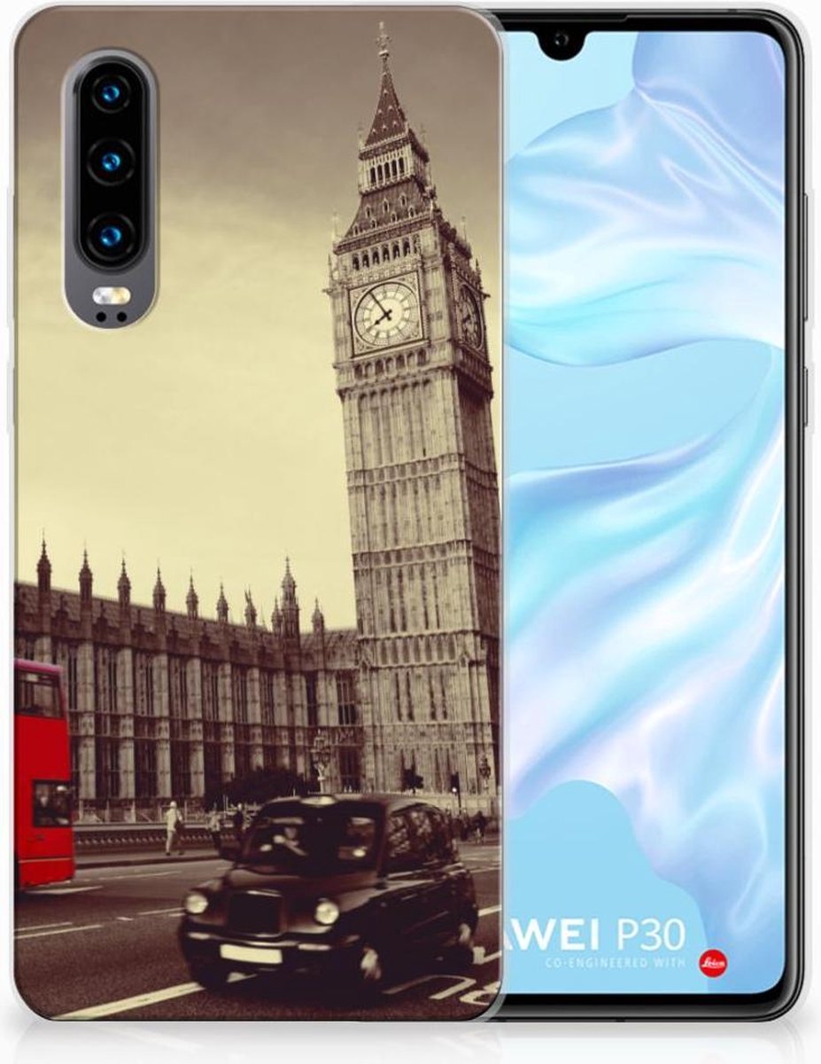 Huawei P30 Siliconen Back Cover Londen