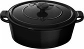 Bol.com Fontignac Main Libres braadpan - Ovaal - 29 cm - Zwart aanbieding