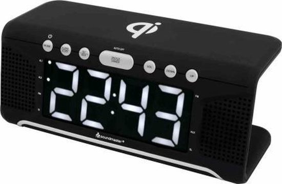 Soundmaster UR800SW Radio portable Horloge Analogique Noir