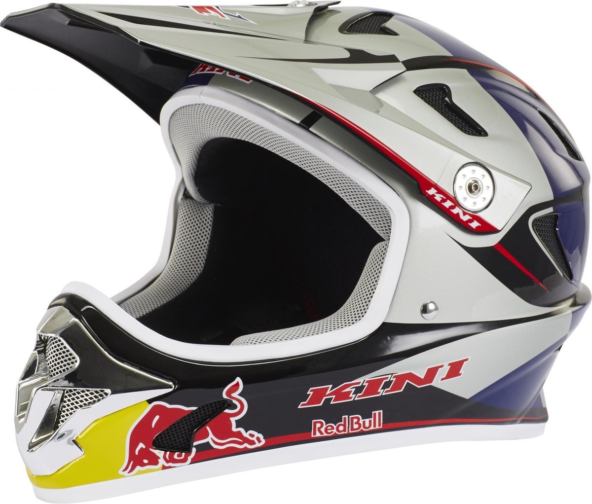 Kini Red Bull MTB Downhill helm blauw Hoofdomtrek 58 cm | bol.com