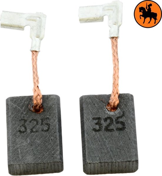 Jeu de balais de charbon pour couteau / scie Makita 9558NB - 5x11x15,5mm