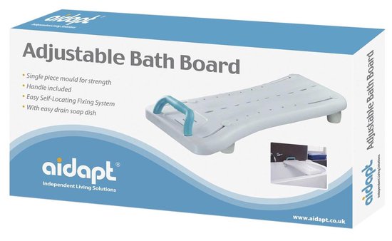 Aidapt badplank 41 tm 62 cm breed - met handvat van AIDAPT — afbeelding 3