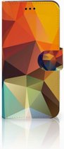 Huawei P10 Lite Bookcase Hoesje Design Polygon Color