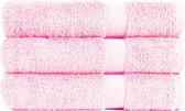 Badlaken 70x130 cm Luxor Uni Topkwaliteit Roze Pink col 230 - 3 stuks