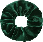 Velvet scrunchie/haarwokkel, groen