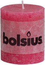 Bolsius Rustieke Stompkaars - 80/68 - Fuchsia - 1 Stuk