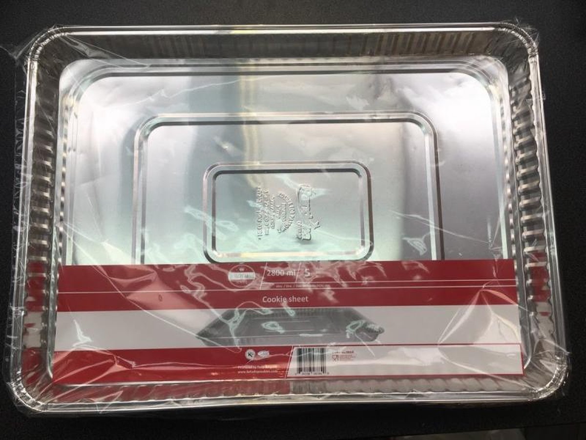 Aluminiumfolie Bakplaat, 2800 ml - 20 containers