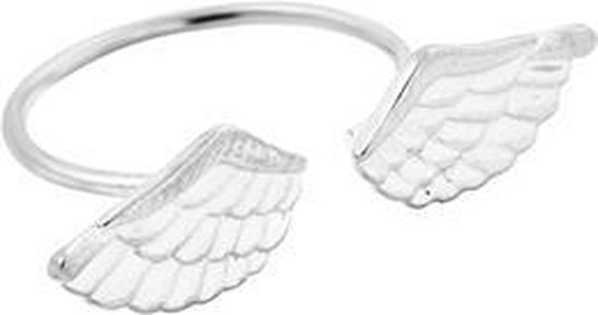 24/7 Jewelry Collection Engelenvleugels Ring Verstelbaar - Engel - Engelen - Chakra - Verstelbare Ring - Zilverkleurig