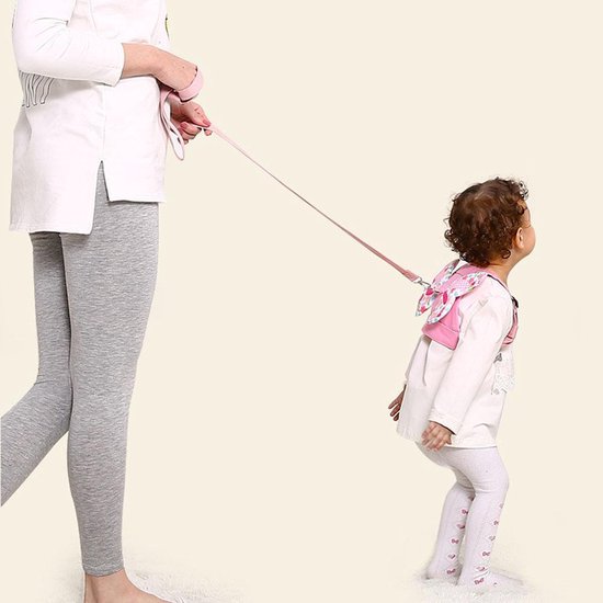 MijnNami Vlindertuigje - 2-in-1 Polstuigje met slot en harnastuigje - Tuigje Kind - Harness Buddy - Kindertuigje - Looplijn van MijnNami — afbeelding 2