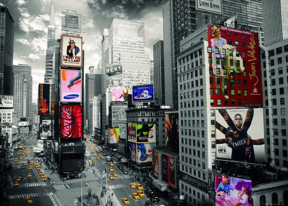 Poster- New York city- (Extra groot-formaat 100x140cm)