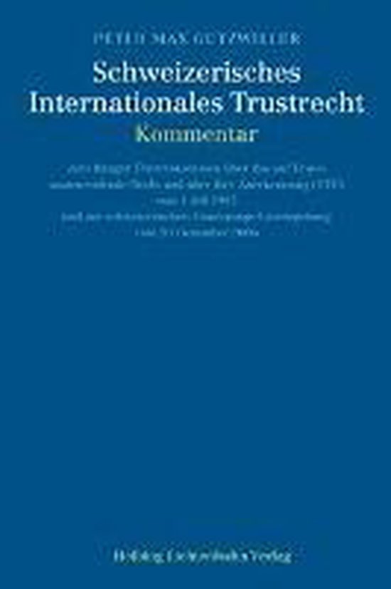 Schweizerisches Internationales Trustrecht - cover