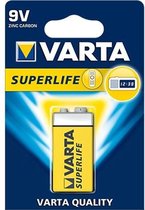 Varta 6F22 (9V) Superlife Batterijen - 50 stuks