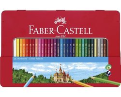 Faber-Castell kleurpotloden - Castle - 36 stuks in blik - FC-115886