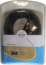 ELRO semi-professionele HDMI verlengkabel, rechte stekkers gold plated, 2 meter lang