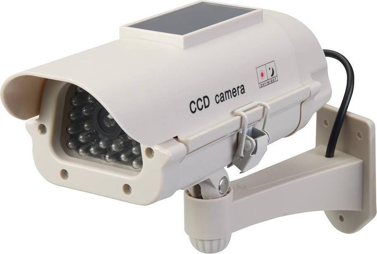 DSFSFFFD 3pcs CCTV caméra factice imperméable avec lumière Clignotante à LED pour extérieur ou intérieur réaliste Faux caméra pour la sécurité 1 Sac 