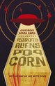 Boekomslag 'Robots, aliens en popcorn' van George van Hal, met een vliegende schotel en sterren.