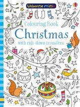 Colouring Book Christmas with RubDown Transfers Usborne Minis